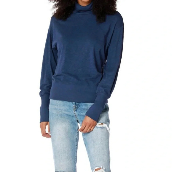bobi Tops - Bobi Los Angeles Turtleneck Tee in color “Coast”, size Large, BNWT